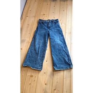 Banana Republic women's High Rise Wide Leg Jeans Medium Wash 31/12